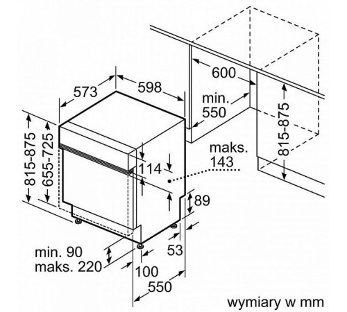 Встраиваемая посудомоечная машина Bosch SMI50D35EU