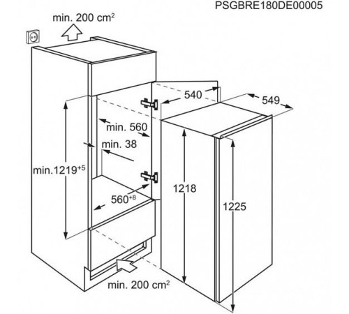 Холодильник ELECTROLUX RFB3AF12S