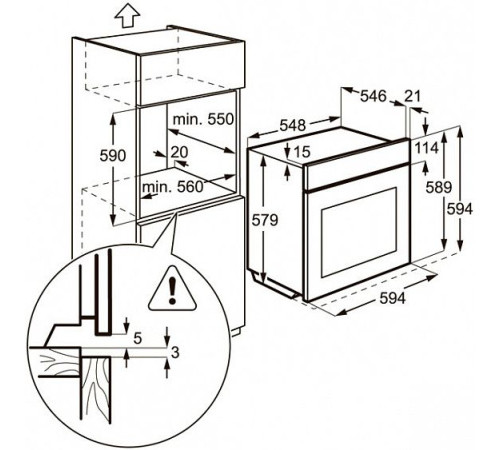 Духовой шкаф AEG be 5731402 m
