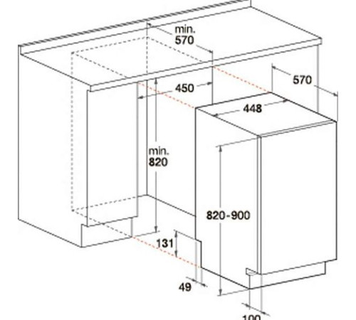 Посудомоечная машина HOTPOINT-ARISTON MSTB 6B00