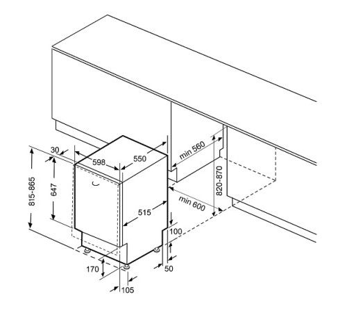 Посудомоечная машина KRONA AMMER 60 BI K