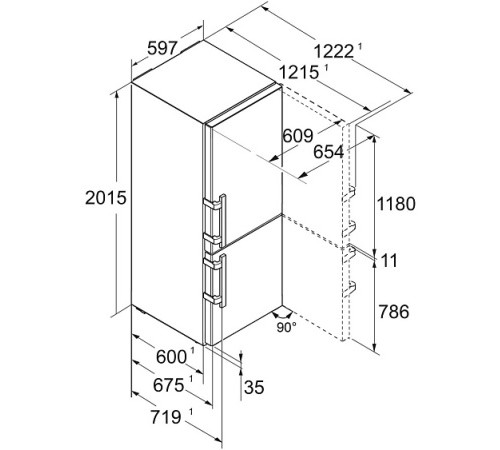 Холодильник LIEBHERR CBNsdc 5753