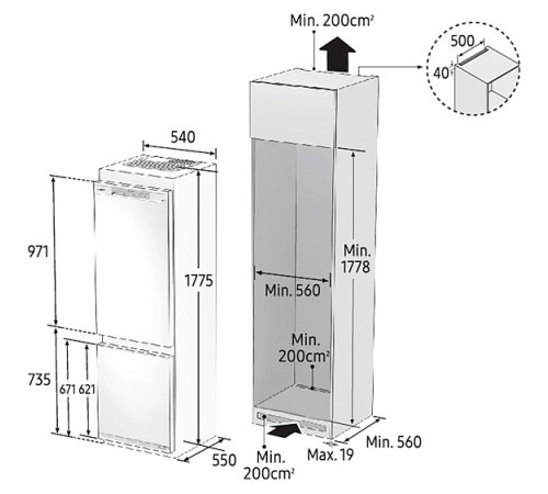 Холодильник SAMSUNG BRB26605DWW/EF
