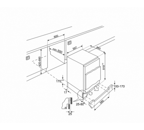 Морозильная камера SMEG U8F082DF1