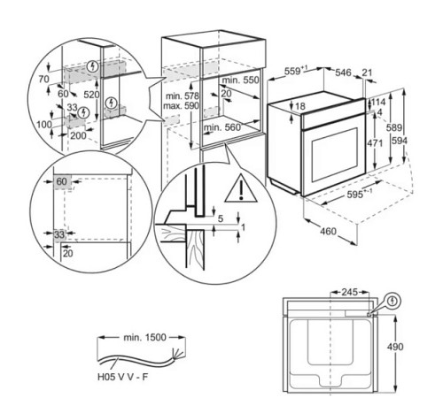 Духовой шкаф AEG BCE 542350 M