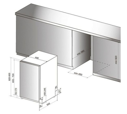 Посудомоечная машина INDESIT DSIE 2B10