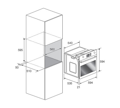 Духовой шкаф FULGOR Milano FQO 6010 P MT X