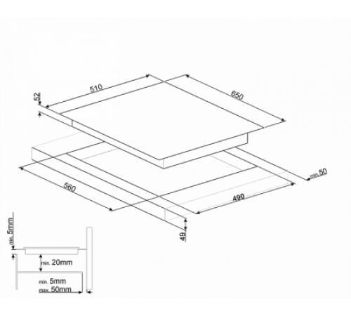 Поверхность SMEG sim571b