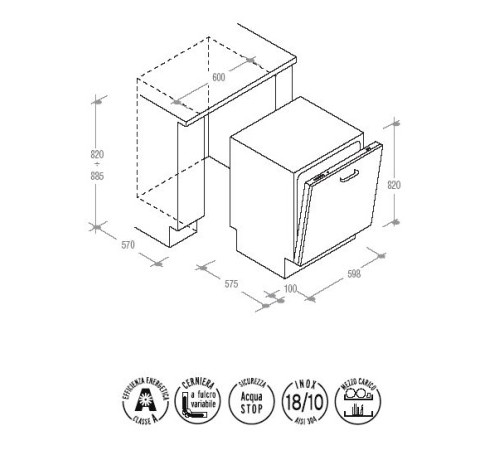 Посудомоечная машина CANDY cdi 3515