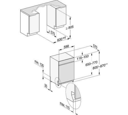 Посудомоечная машина MIELE G 7210 SCi OBSW