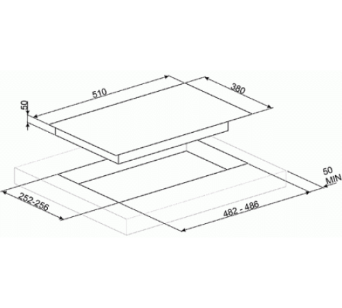 Газовая варочная панель Smeg PV632CNX