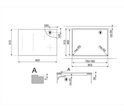 Варочная поверхность SMEG SIM1864DG