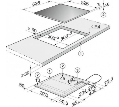 Поверхность MIELE km 6116 ix