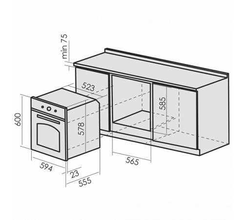 Духовой шкаф MBS DE-606IV