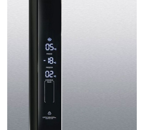 Холодильник Ginzzu NFK-610 стальной