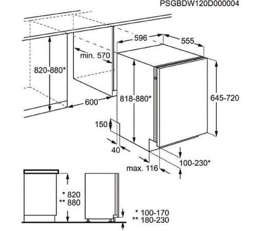 Встраиваемая посудомоечная машина ZANUSSI zdt92600fa