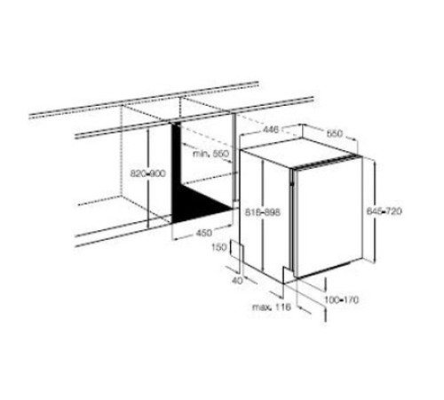 Посудомоечная машина ZANUSSI zdv 12001 fa