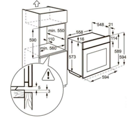 Газовый духовой шкаф ZANUSSI zog511217c