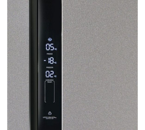 Холодильник Ginzzu NFK-610 темно-серый