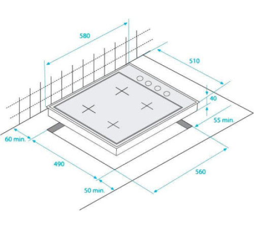 Газовая поверхность BEKO HIZG 64125 AR