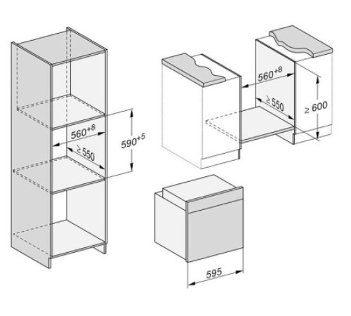 Духовой шкаф MIELE H7464BPX Pearl beige