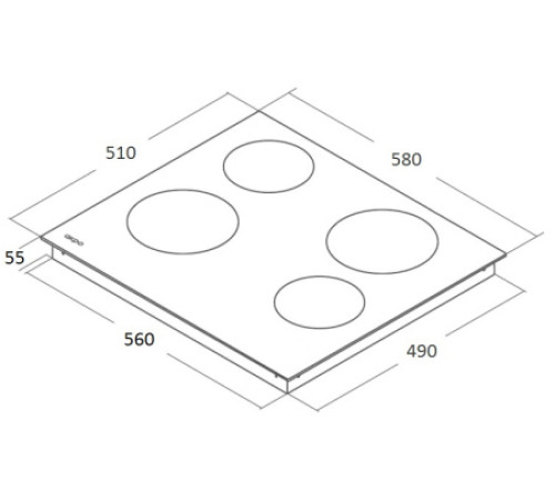 Варочная поверхность AKPO PKA 609014 BL
