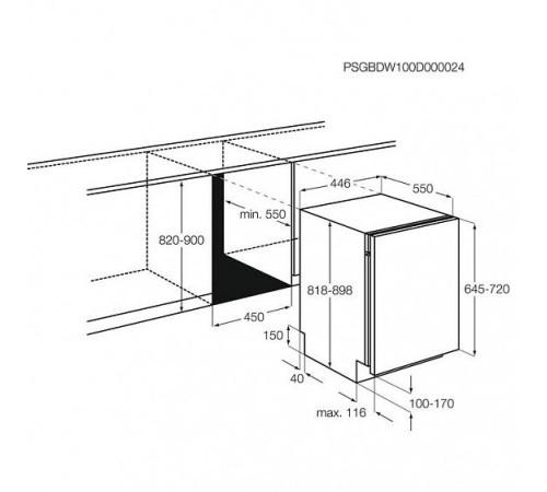 Встраиваемая посудомоечная машина Zanussi ZDV91204FA
