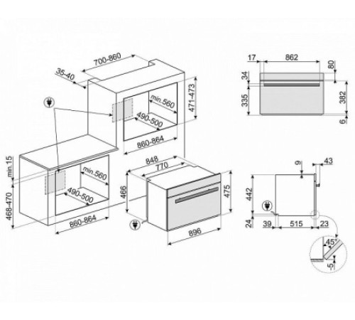 Духовой шкаф SMEG SFPR9604TNR