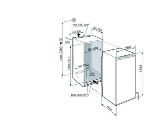 Встраиваемый холодильник LIEBHERR ik 2754-20 001