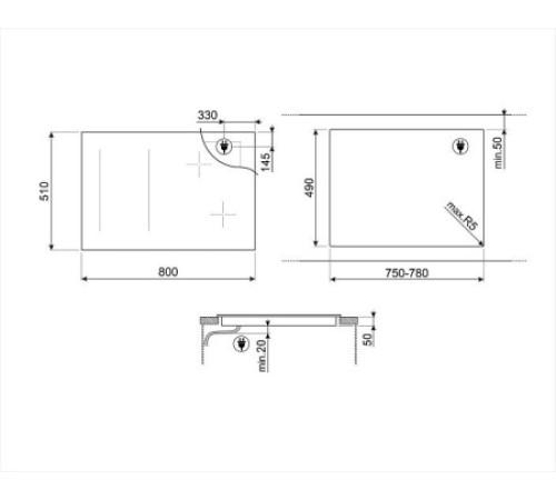 Варочная поверхность SMEG SI1M4854D