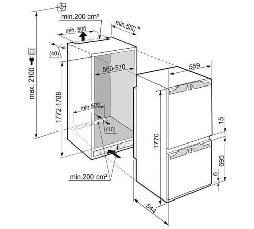 Холодильник LIEBHERR ICUN 3324