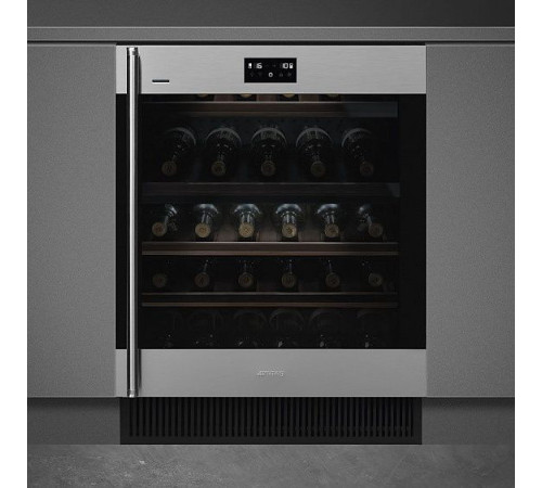 Встраиваемый винный шкаф SMEG CVI338RWX2