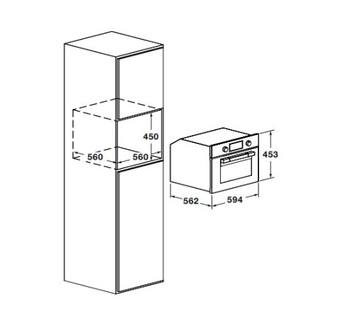 Духовой шкаф FULGOR Milano FUSO 4505 MT MBK