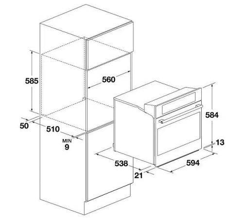 Духовой шкаф FULGOR Milano FCO 6215 TEM X