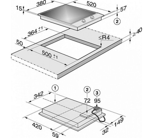 Поверхность MIELE cs 1122 e