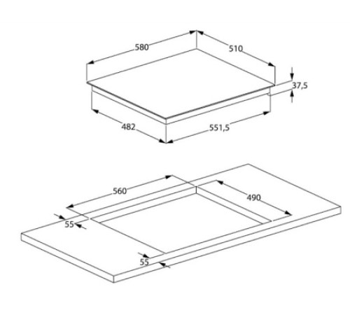 Варочная поверхность BEKO HIC64402T