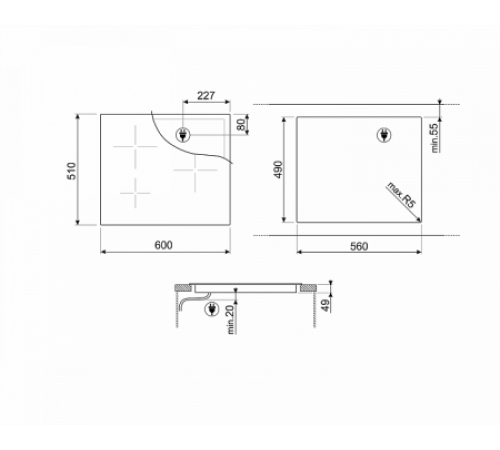 Варочная поверхность SMEG SI2M7643DW