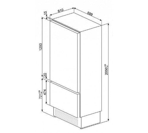 Винный шкаф SMEG WI66RS