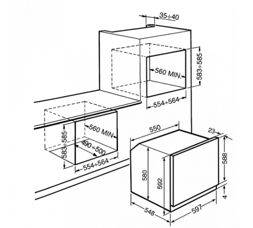 Духовой шкаф SMEG sf390x