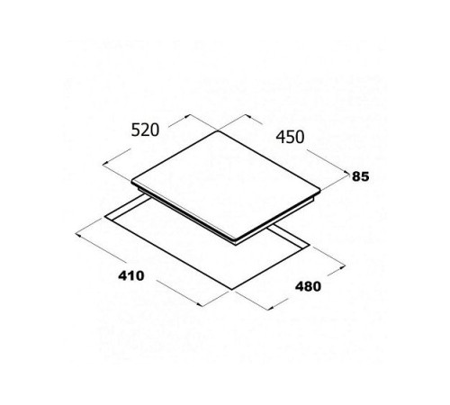 Варочная поверхность SCHTOFF H 4502 P05 IS белое стекло