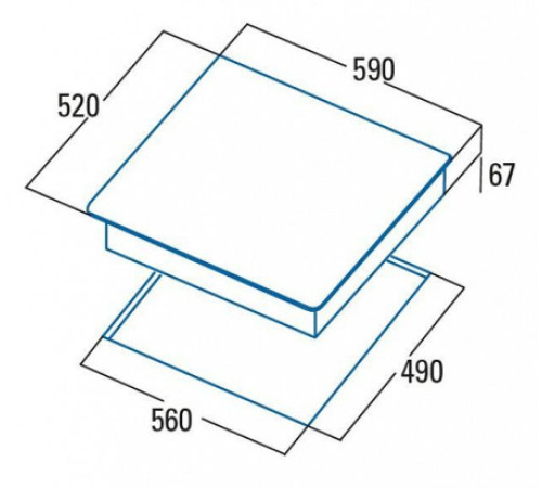 Варочная панель CATA TD 6003 BK