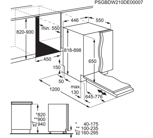 Посудомоечная машина ELECTROLUX KEA13100L