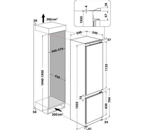 Холодильник WHIRLPOOL ART 9811 SF2
