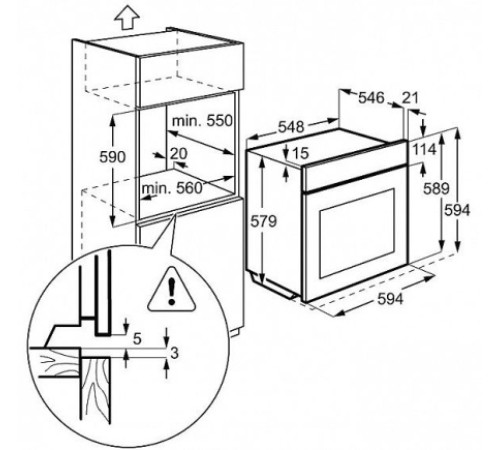 Духовой шкаф AEG by 5931400 m