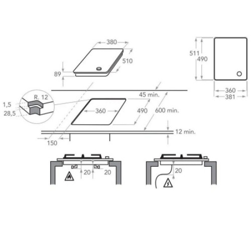 Варочная поверхность KITCHENAID KHDP1 38510