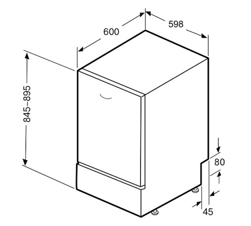 Посудомоечная машина KRONA RIVA 60 FS WH