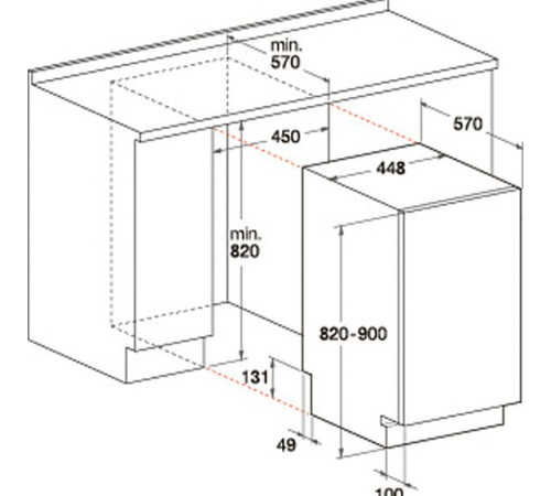 Посудомоечная машина HOTPOINT-ARISTON lstf 9h114 cl eu