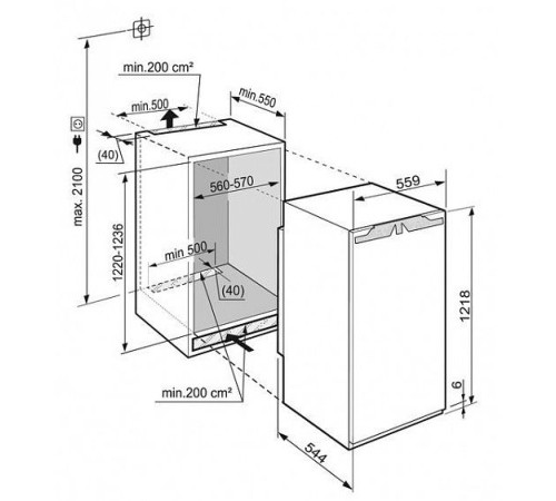Холодильник LIEBHERR ikb 2354-20 001 RU