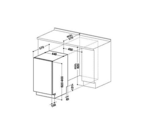 Посудомоечная машина WHIRLPOOL adg 910 fd