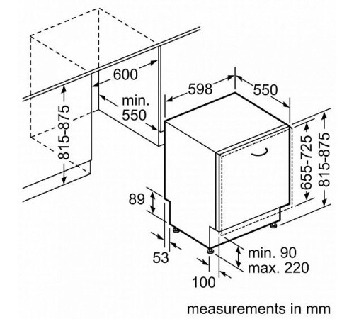 Посудомоечная машина встраиваемая полноразмерная SIEMENS sn 66n098
